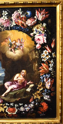 Maria Maddalena in una Ghirlanda di fiori